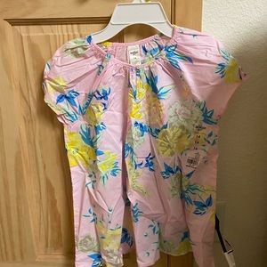 Oshkosh Bgosh pink floral tee NEW! Kids 14